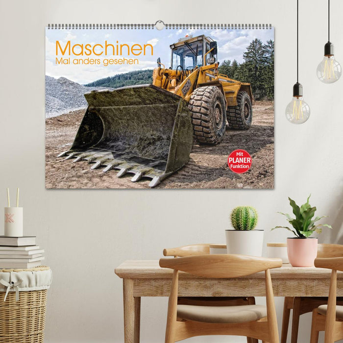 Les machines - vues autrement (Calendrier mural CALVENDO 2024) 