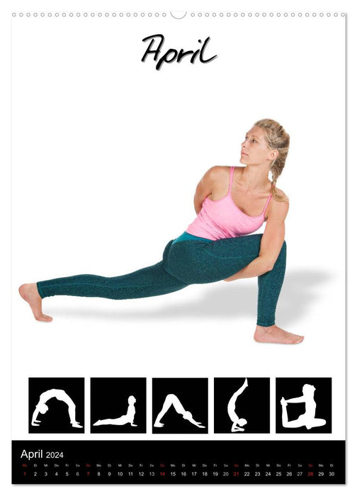 Yoga in Bildern (CALVENDO Premium Wandkalender 2024)