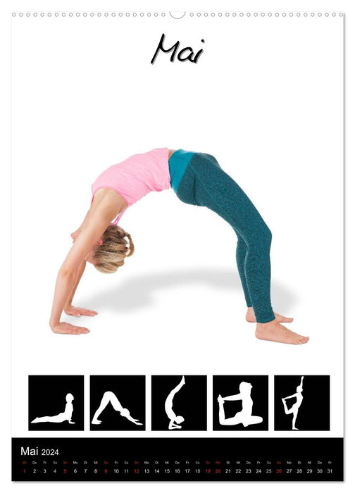 Yoga in Bildern (CALVENDO Premium Wandkalender 2024)