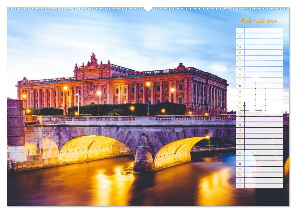 Stockholm - Nordische Schönheit (CALVENDO Wandkalender 2024)