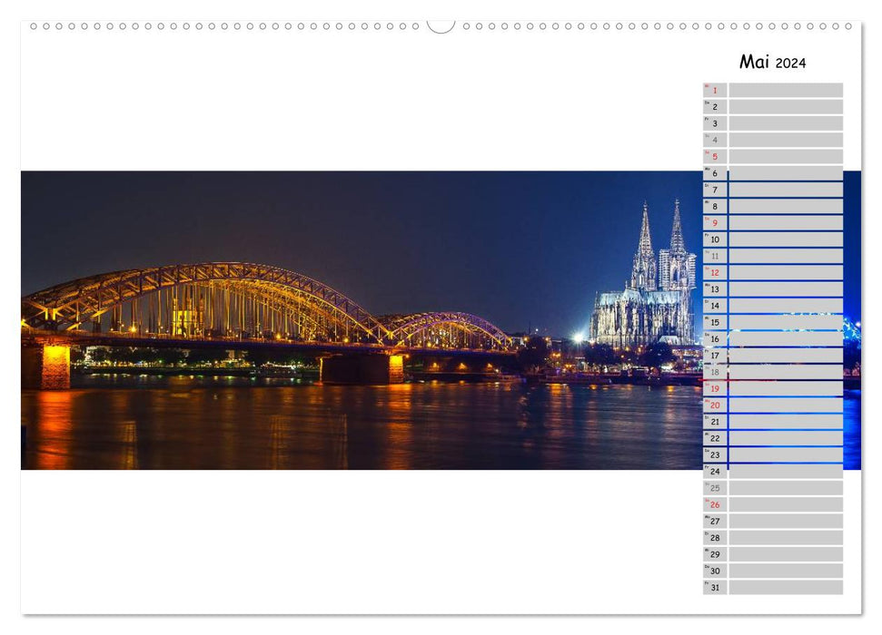 City - Panoramen (CALVENDO Wandkalender 2024)