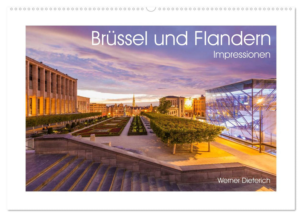 Brüssel und Flandern Impressionen (CALVENDO Wandkalender 2024)