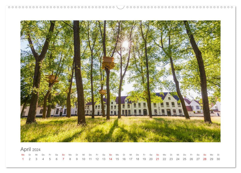 Brüssel und Flandern Impressionen (CALVENDO Wandkalender 2024)