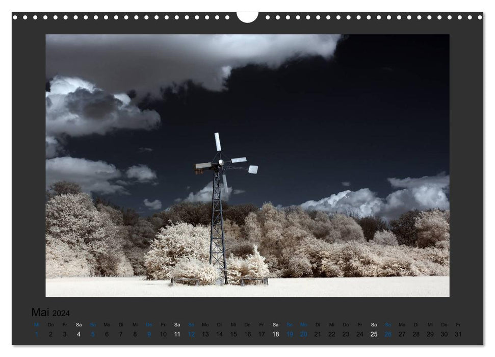 Surreale Landschaften. INFRARROT - Wenn grün zu weiß wird (CALVENDO Wandkalender 2024)