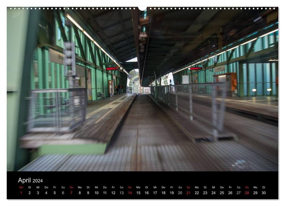 Die Wuppertaler Schwebebahn (CALVENDO Wandkalender 2024)