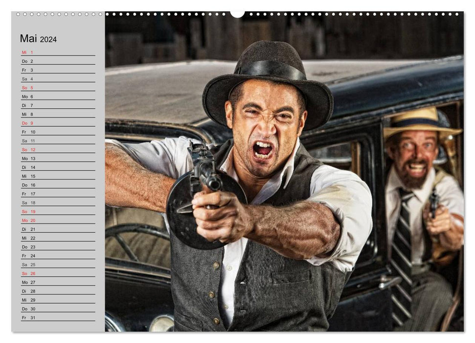 Die 20er Jahre. Gangster, Bräute und Kanonen (CALVENDO Premium Wandkalender 2024)