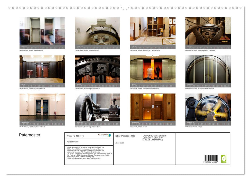 Paternoster (CALVENDO Wandkalender 2024)