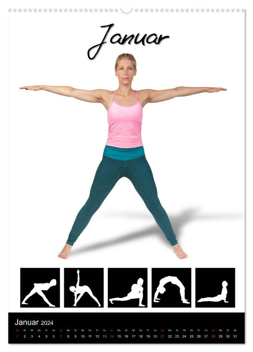 Yoga in pictures (CALVENDO wall calendar 2024) 