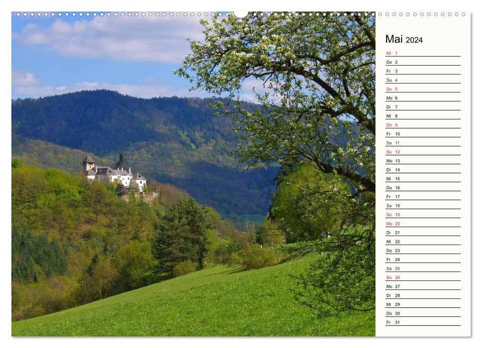 Die Wachau - An der Donau zwischen Melk und Krems (CALVENDO Premium Wandkalender 2024)