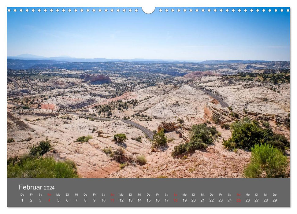 Biker Paradise - The Canyons of the USA (CALVENDO Wall Calendar 2024) 