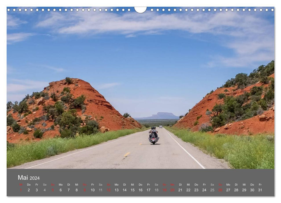 Biker Paradies - Die Canyons der USA (CALVENDO Wandkalender 2024)