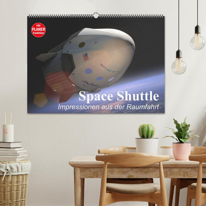 Navette spatiale. Impressions de voyages dans l'espace (calendrier mural CALVENDO 2024) 