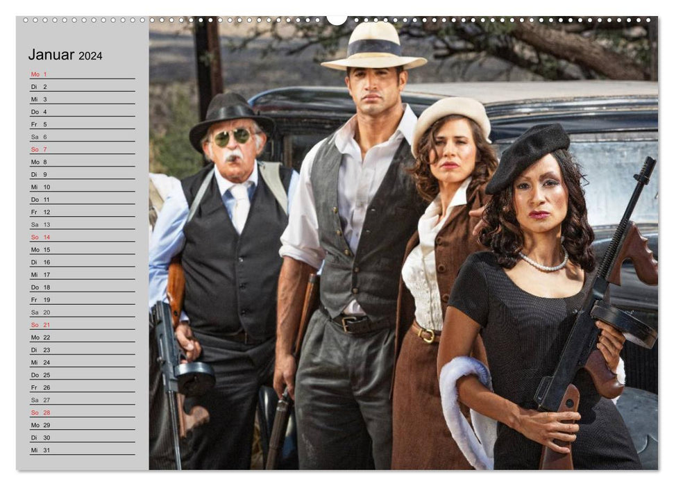 The 20s. Gangsters, brides and guns (CALVENDO wall calendar 2024) 