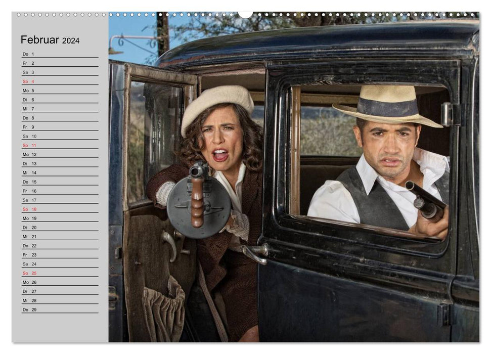 The 20s. Gangsters, brides and guns (CALVENDO wall calendar 2024) 