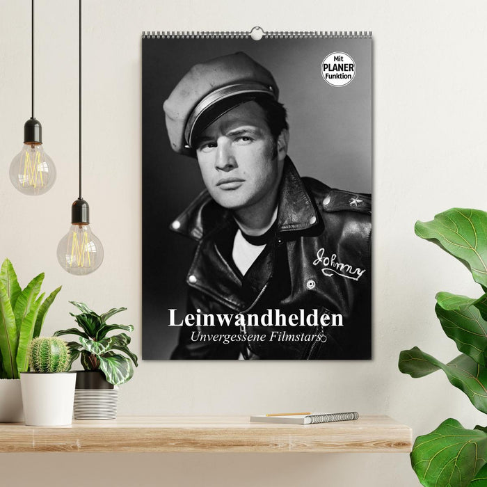 Leinwandhelden. Unvergessene Filmstars (CALVENDO Wandkalender 2024)