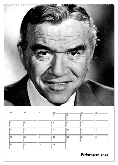 screen heroes. Unforgotten film stars (CALVENDO wall calendar 2024) 