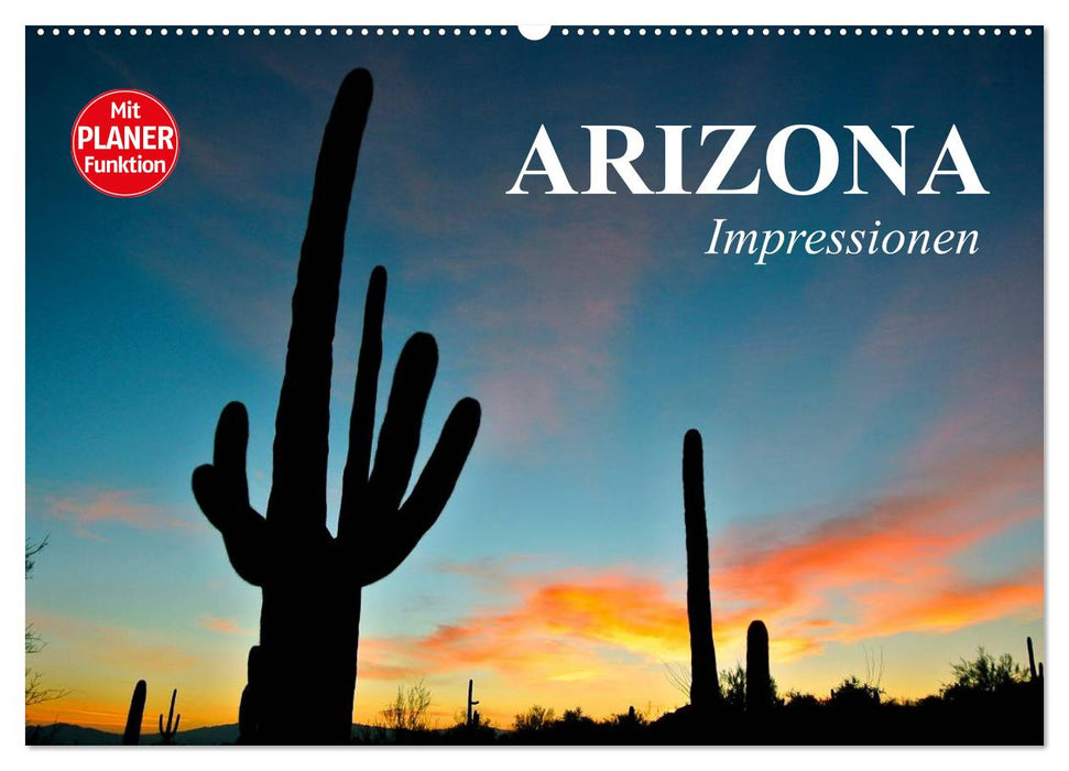 Arizona. Impressions (Calendrier mural CALVENDO 2024) 