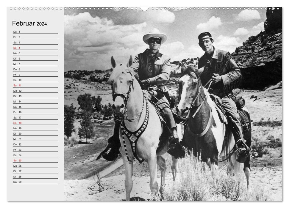 Western heroes of the big screen (CALVENDO wall calendar 2024) 