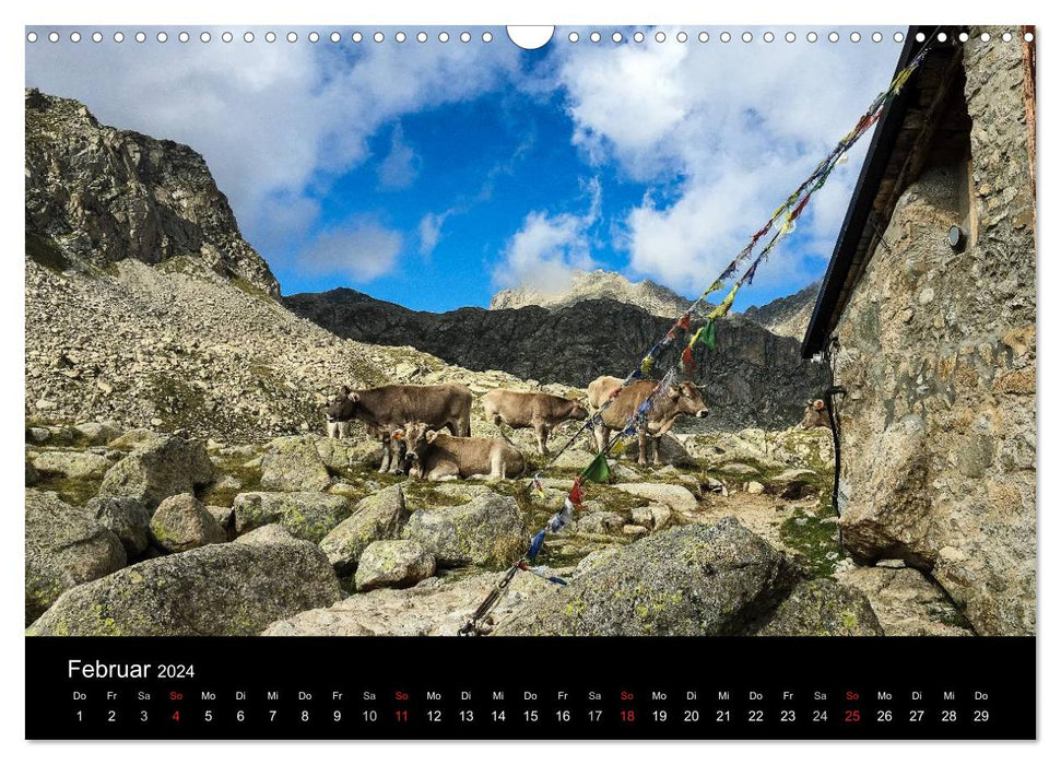 Spanish - Pyrenees Carros de Foc (CALVENDO Wall Calendar 2024) 