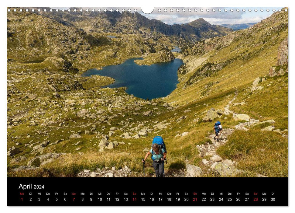 Spanish - Pyrenees Carros de Foc (CALVENDO Wall Calendar 2024) 