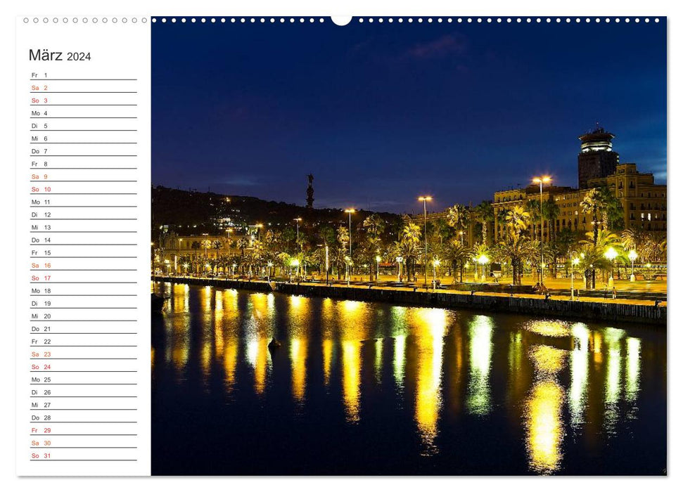 Metropolis Barcelona (CALVENDO Premium Wall Calendar 2024) 