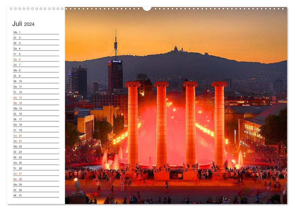 Metropolis Barcelona (CALVENDO Premium Wall Calendar 2024) 