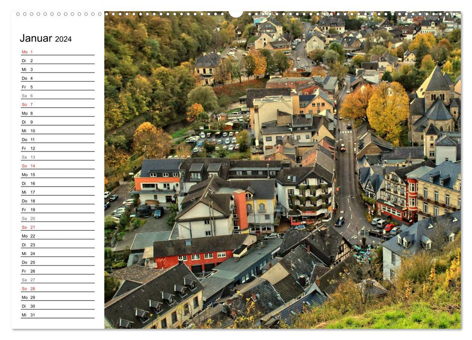 Les plus beaux paysages d'Allemagne - La vallée de l'Ahr (Calendrier mural CALVENDO Premium 2024) 