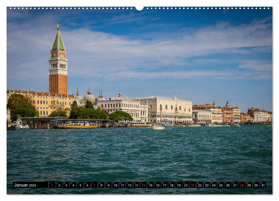 Dream cities on the Adriatic coast (CALVENDO Premium wall calendar 2024) 