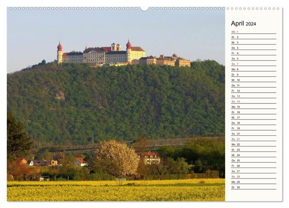 Die Wachau - An der Donau zwischen Melk und Krems (CALVENDO Wandkalender 2024)