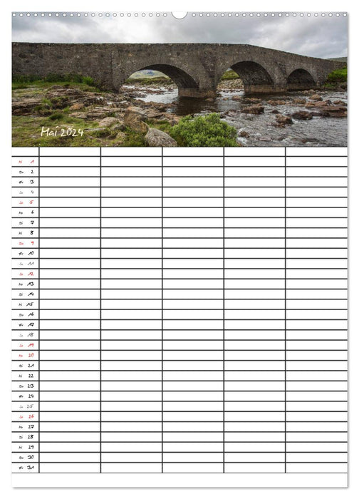Isle of Skye - Schottlands Inseln - Familienplaner (CALVENDO Premium Wandkalender 2024)