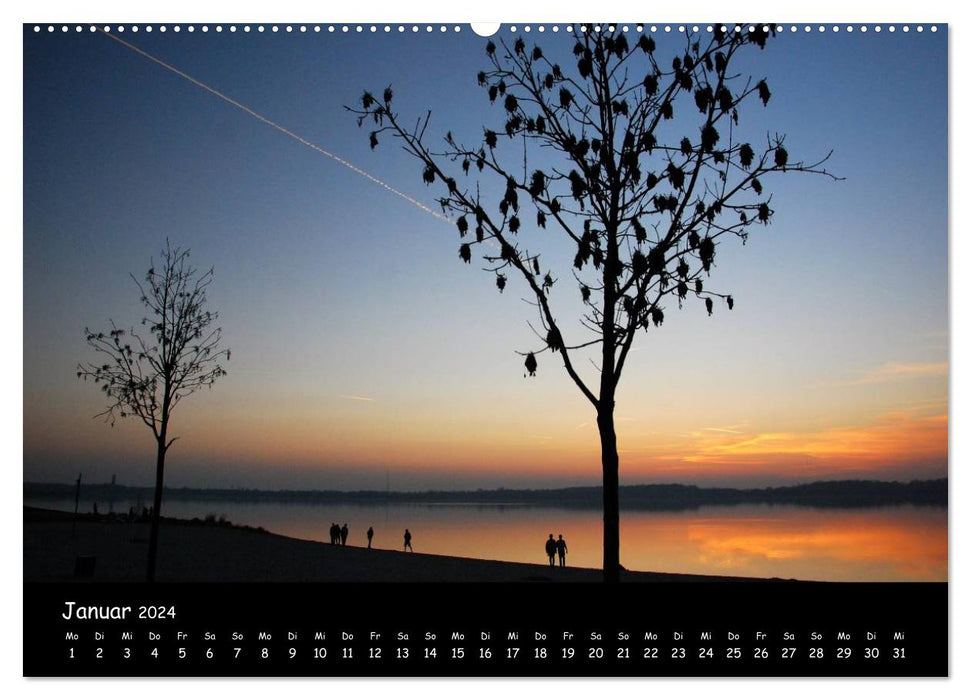 EINTAUCHEN - Cospudener See (CALVENDO Premium Wandkalender 2024)