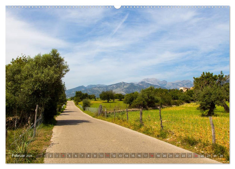 Mallorca: Die schönsten Landschaften für Rennradfahrer (CALVENDO Wandkalender 2024)