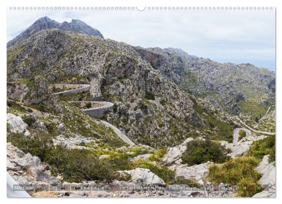 Mallorca: The most beautiful landscapes for racing cyclists (CALVENDO wall calendar 2024) 