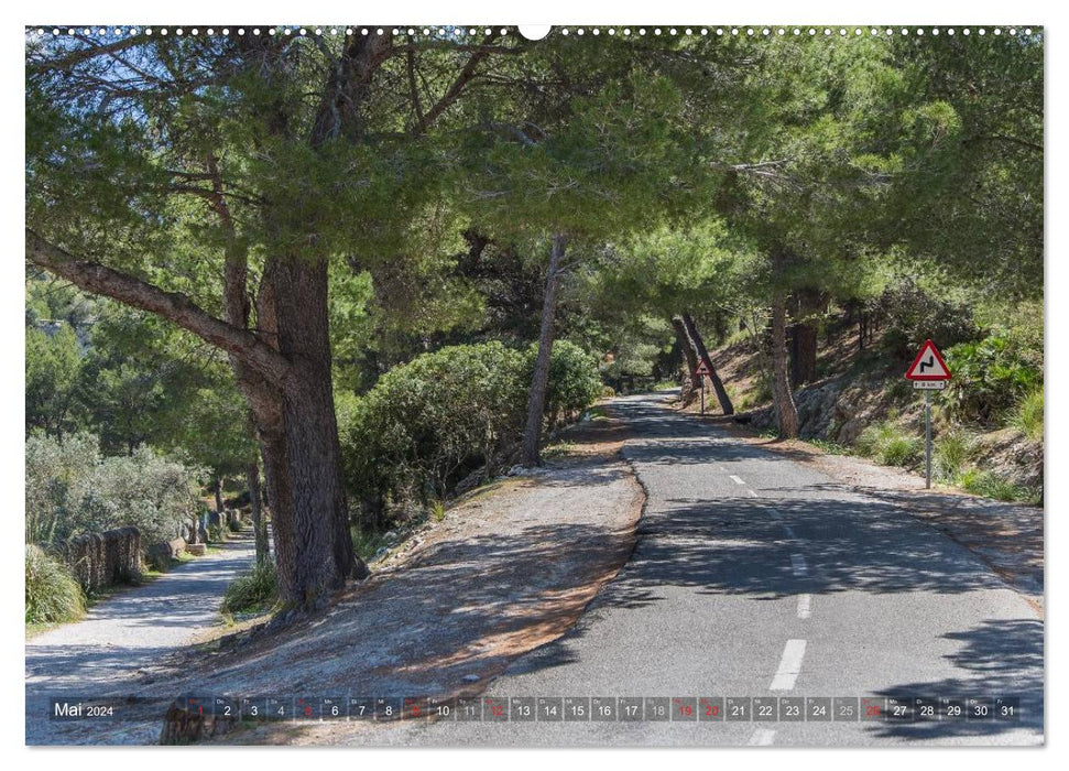 Mallorca: The most beautiful landscapes for racing cyclists (CALVENDO wall calendar 2024) 