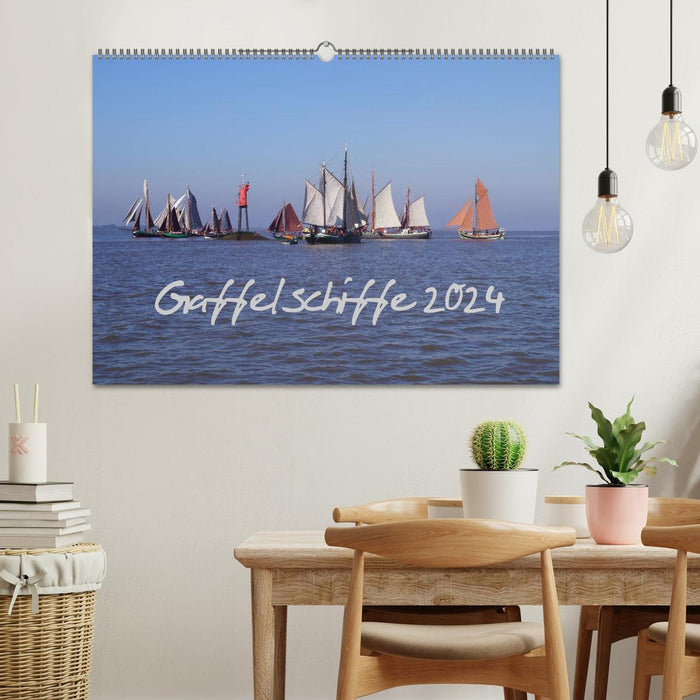 Gaffelschiffe 2024 (CALVENDO Wandkalender 2024)