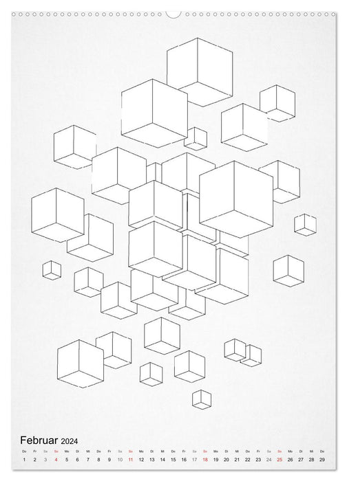 Geometric Graphik Art (CALVENDO Premium Wandkalender 2024)
