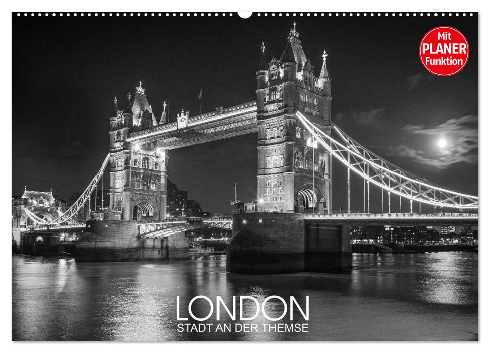 London Stadt an der Themse (CALVENDO Wandkalender 2024)