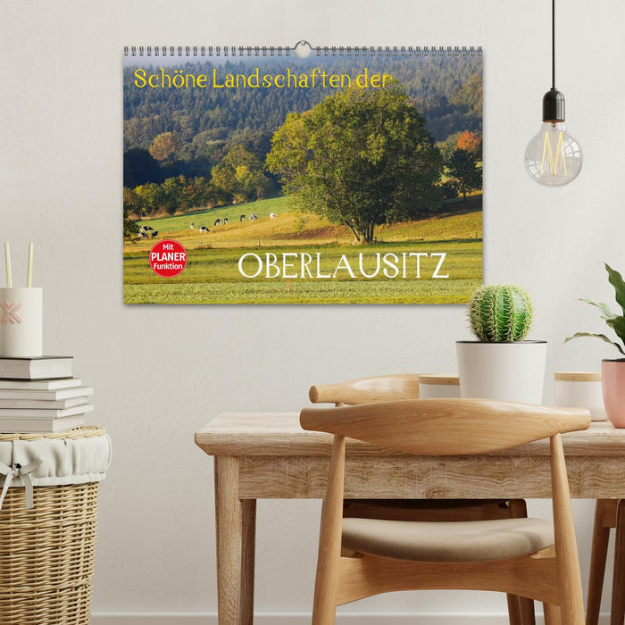 Beaux paysages de Haute-Lusace (calendrier mural CALVENDO 2024) 