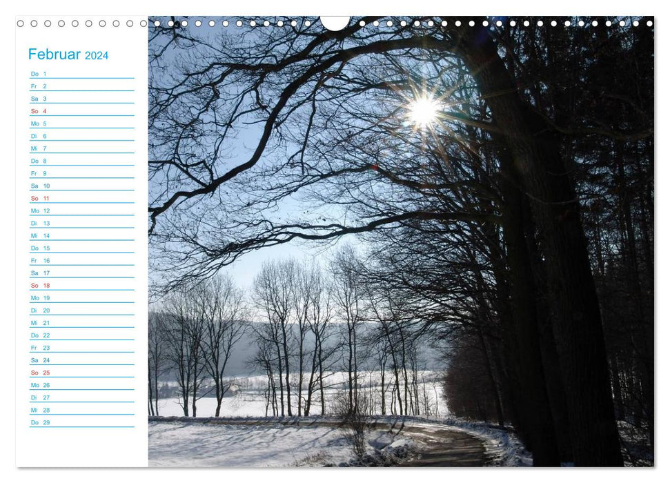 Beautiful landscapes of Upper Lusatia (CALVENDO wall calendar 2024) 