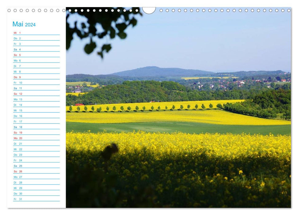 Beaux paysages de Haute-Lusace (calendrier mural CALVENDO 2024) 