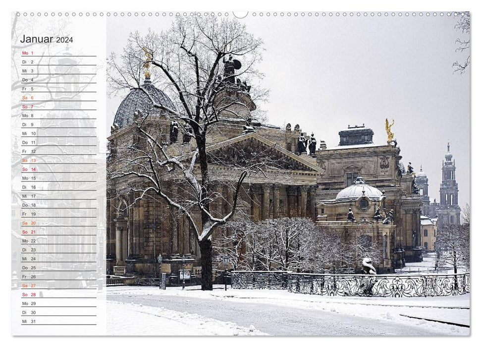 Wunderschönes Dresden (CALVENDO Premium Wandkalender 2024)