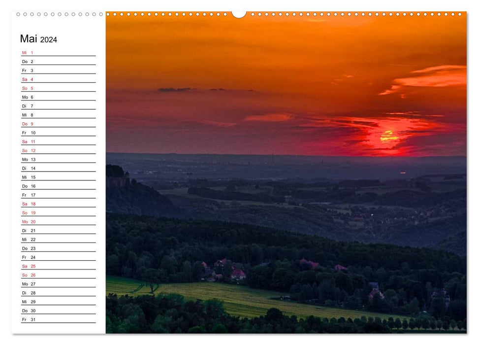Sächsische Schweiz – Impressionen (CALVENDO Premium Wandkalender 2024)