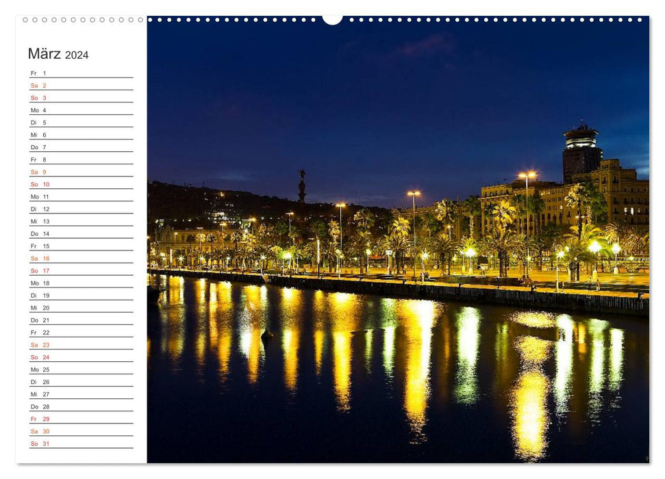 Metropole Barcelona (CALVENDO Wandkalender 2024)