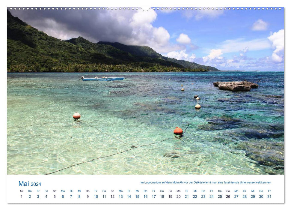 South Sea island of Mo'orea (CALVENDO wall calendar 2024) 