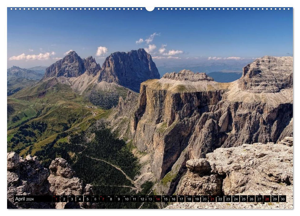 Die Dolomiten - Traumhafte Welt aus Stein (CALVENDO Wandkalender 2024)