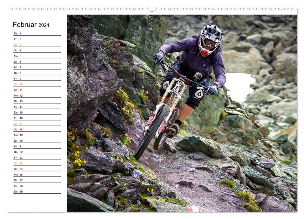 Mountainbike Freeride Momente (CALVENDO Premium Wandkalender 2024)