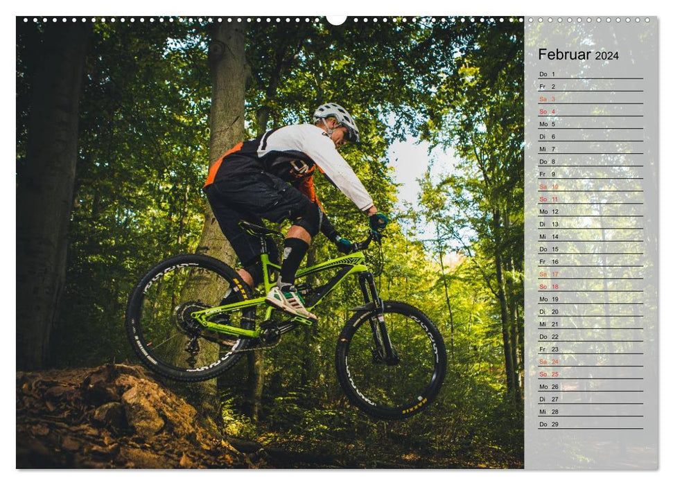 Mountainbike Action (CALVENDO Premium Wandkalender 2024)