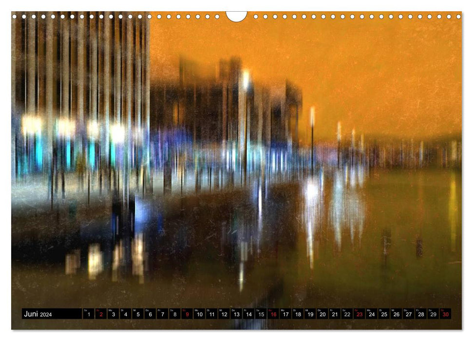 Illusions de textures, art photographique (Calendrier mural CALVENDO 2024) 