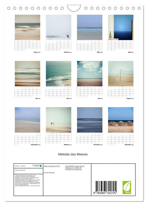 Melody of the Sea (CALVENDO Wall Calendar 2024) 