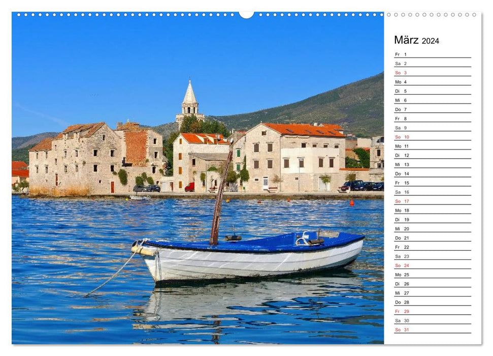 Kroatien - Traumhafte Landschaften und faszinierende Städte (CALVENDO Wandkalender 2024)